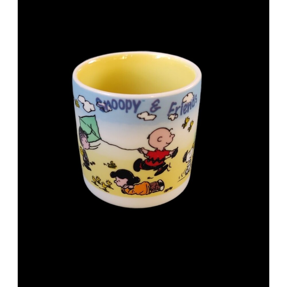 Peanuts Snoopy & Friends Charlie Brown Woodstock Lucy Linus Child's Cup Vintage